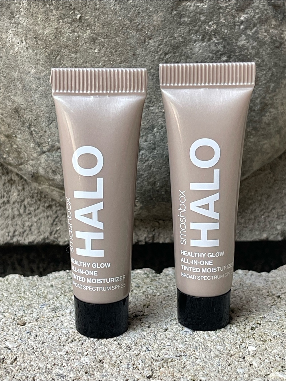 Smashbox HALO Healthy Glow Tinted Moisturizer Tan Dark/Light New Samples